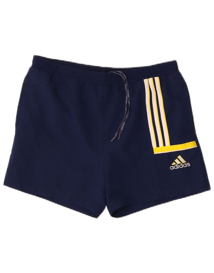Adidas Mens Sport Shorts Medium Navy Blue Polyester