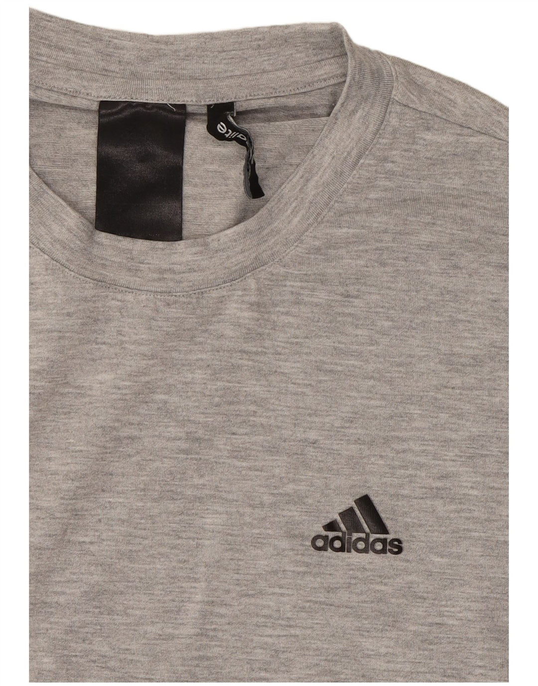 ADIDAS Mens Climalite T-Shirt Top Small Grey Flecked Polyester