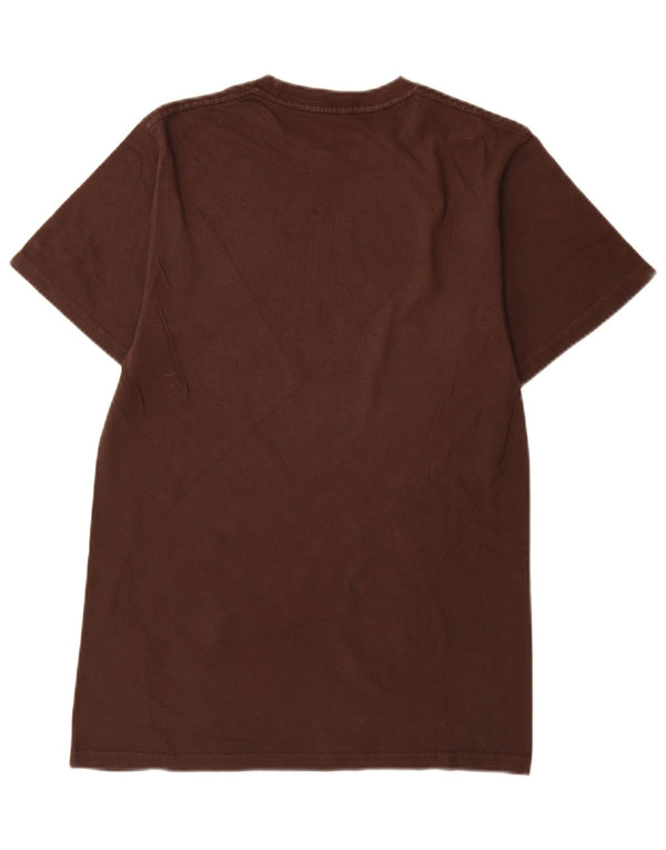 Hard Rock Cafe Mens Osaka Graphic T-Shirt Top Small Brown Cotton