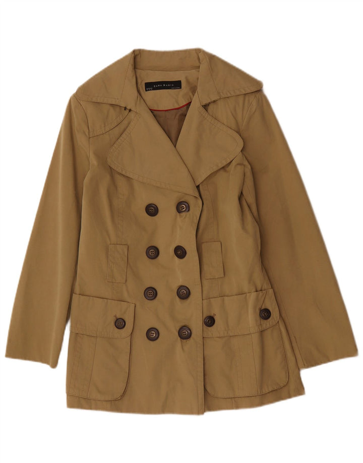 Zara Trench Femme UK 14 Kaki Moyen