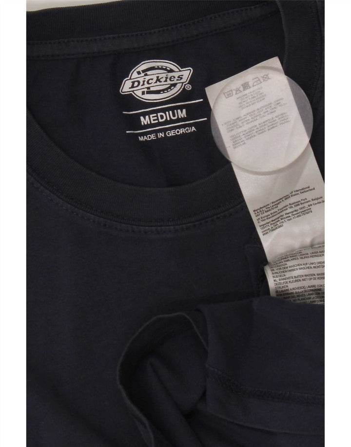 Dickies Herre T-Shirt Top Medium Marineblå Bomuld