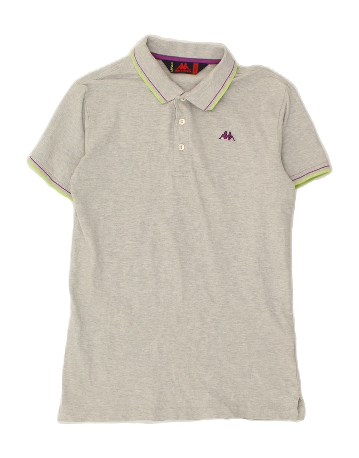 KAPPA Mens Polo Shirt Medium Grey Cotton Vintage Kappa and Second-Hand Kappa from Messina Hembry 