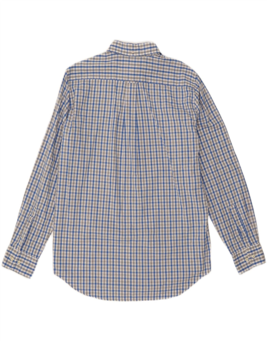 GANT Mens Regular Fit Shirt Size 39/40 15 1/2  Medium Blue Check Cotton Vintage Gant and Second-Hand Gant from Messina Hembry 