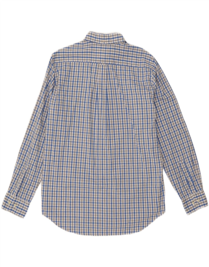 GANT Mens Regular Fit Shirt Size 39/40 15 1/2  Medium Blue Check Cotton Vintage Gant and Second-Hand Gant from Messina Hembry 