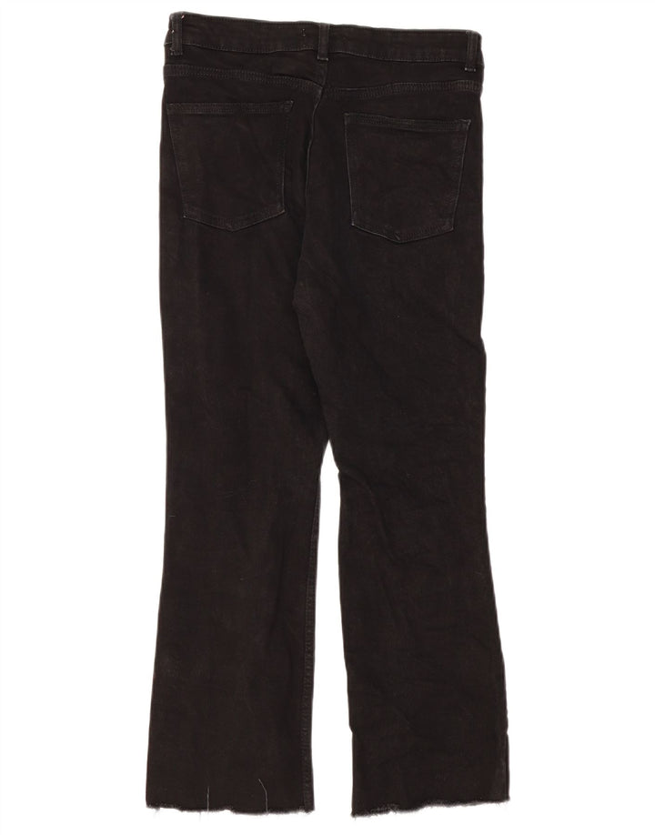 ZARA Womens Cropped Jeans EU 40 Medium W30 L25 Black