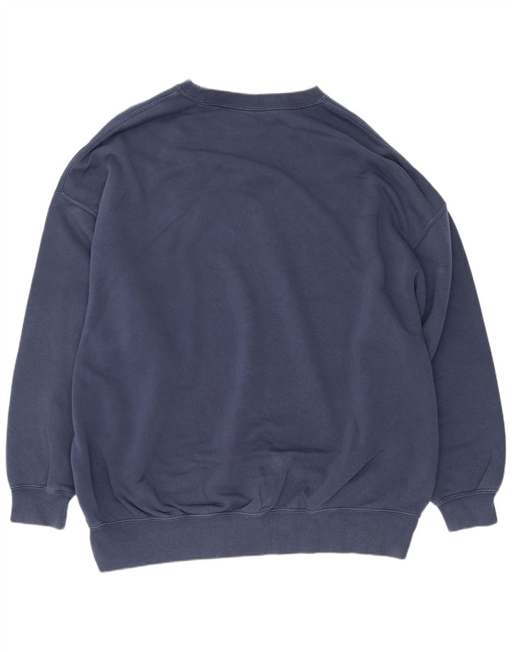Nike Mens Graphic Oversized Sweatshirt Jumper XS Navy Blue Cotton