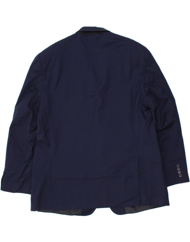 MICHAEL KORS Mens 2 Button Blazer Jacket Size 48 2XL Navy Blue Wool Vintage Michael Kors and Second-Hand Michael Kors from Messina Hembry 