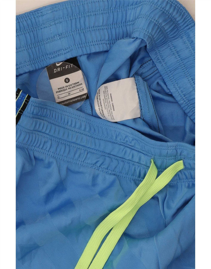 Nike Mens Sport Shorts Small  Blue Striped Polyester