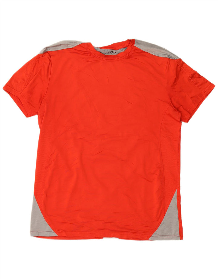 IZOD Mens T-Shirt Top Large Red Colourblock