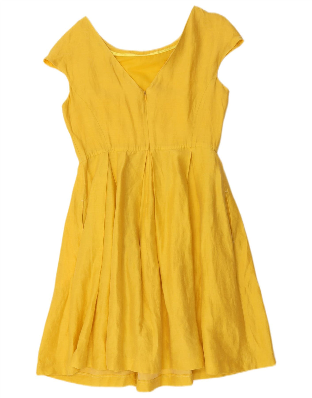Max Mara Womens Weekend A-Line Dress UK 14 Medium Yellow