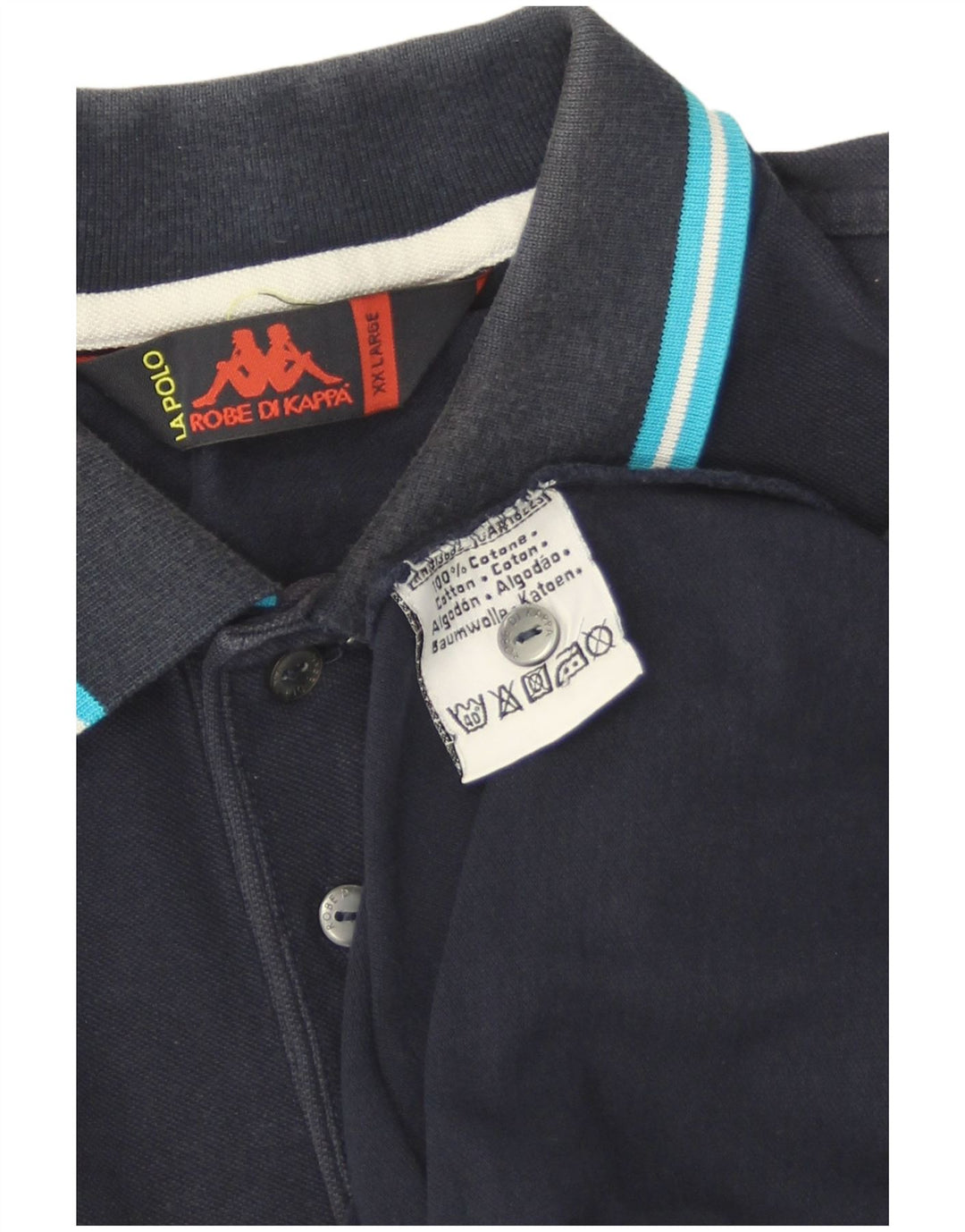 Kappa Mens Polo Shirt 2XL Navy Blue
