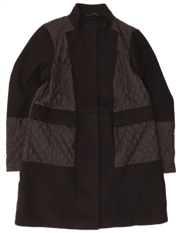 Soprabito trapuntato da donna Marks & Spencer UK 16 grande poliestere nero