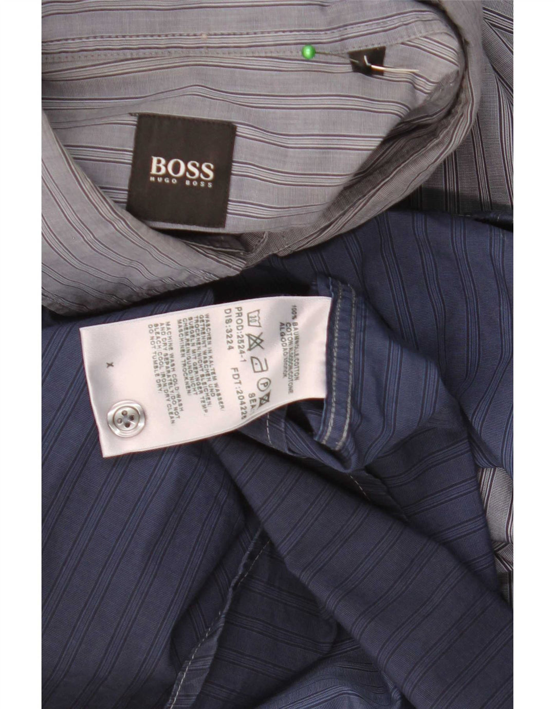 Hugo Boss Mens Shirt Large Blue Tie Dye Cotton