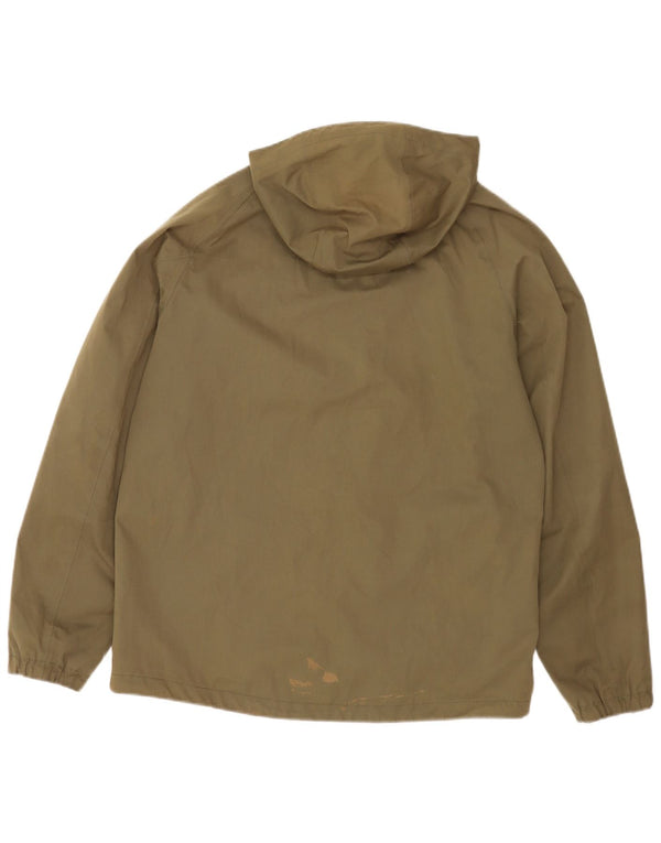 Barbour Mens Hooded Rain Jacket UK 38 Medium Khaki