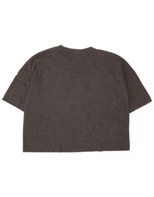 Zara Dame Trafaluc Oversized T-Shirt Top UK 10 Lille Grå