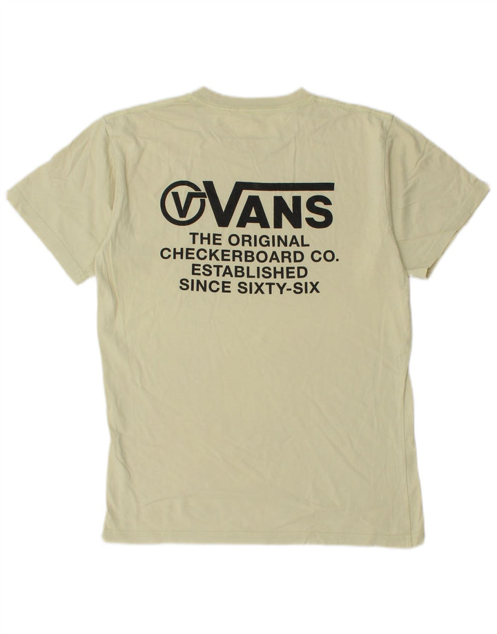 Vans Mens Classic Fit Graphic T-Shirt Top Small Yellow