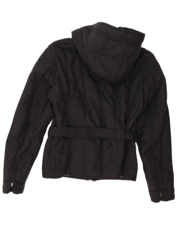 Refrigiwear Wattierte Damenjacke mit Kapuze IT 46 Large Schwarz Polyester