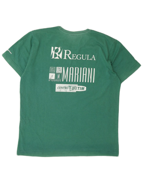 Champion Boys Graphic T-Shirt Top 15-16 Years 2XL Green Cotton