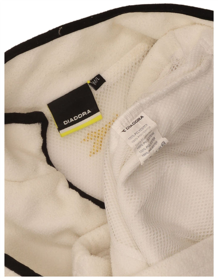 Giacca in pile da donna Diadora UK 14 poliestere bianco medio