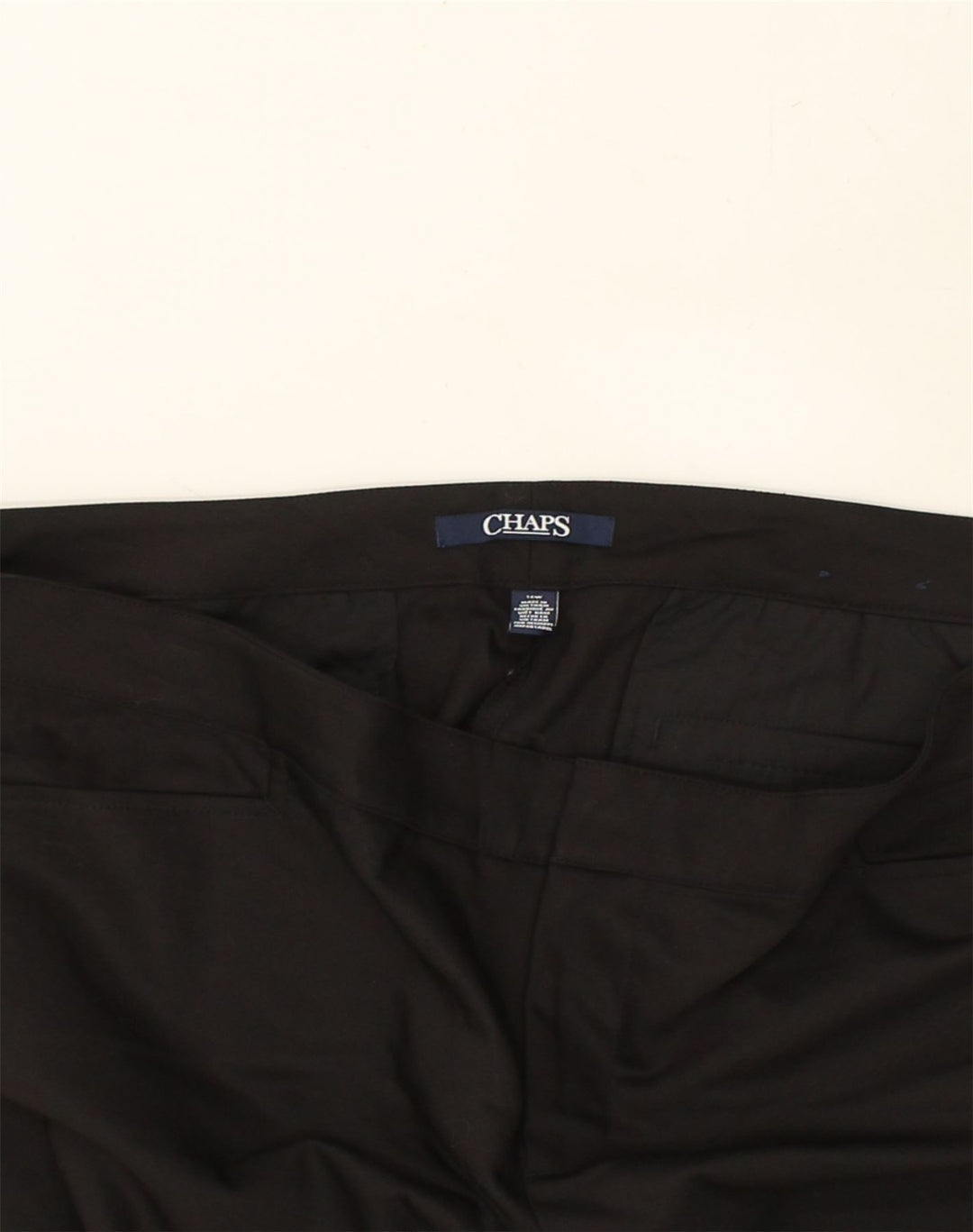 CHAPS Womens Slim Fit Casual Trousers US 16  2XL W40 L31 Black Cotton | Vintage Chaps | Thrift | Second-Hand Chaps | Used Clothing | Messina Hembry 