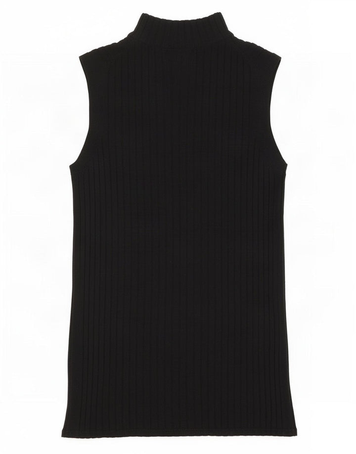Marks & Spencer Dame Vest Tank Top UK 10 Small Black