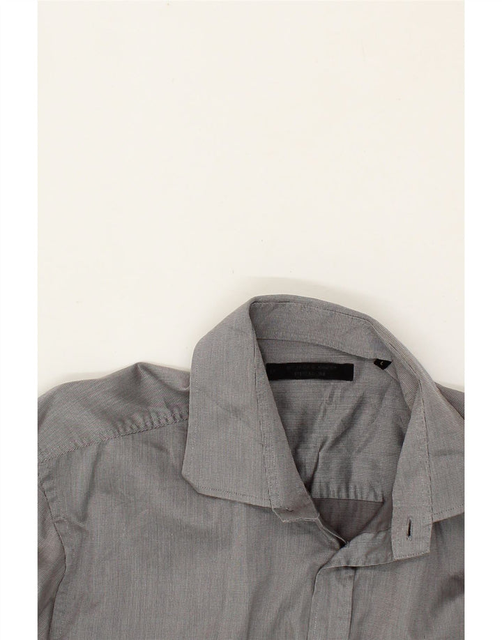 JACK & JONES Mens Shirt Large Grey Vintage Jack & Jones and Second-Hand Jack & Jones from Messina Hembry 