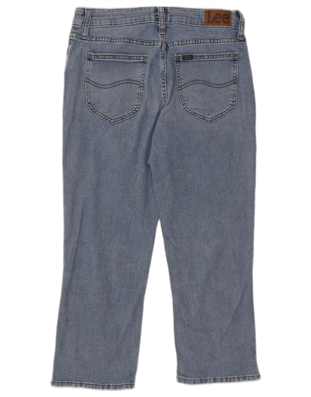 Damskie jeansy Capri LEE US 8 Medium W32 L22 Niebieskie bawełniane