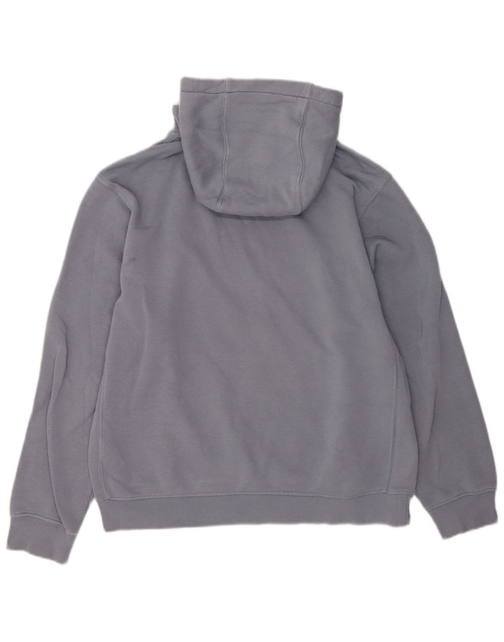 Nike Mens Hoodie Jumper Medium Blue Cotton