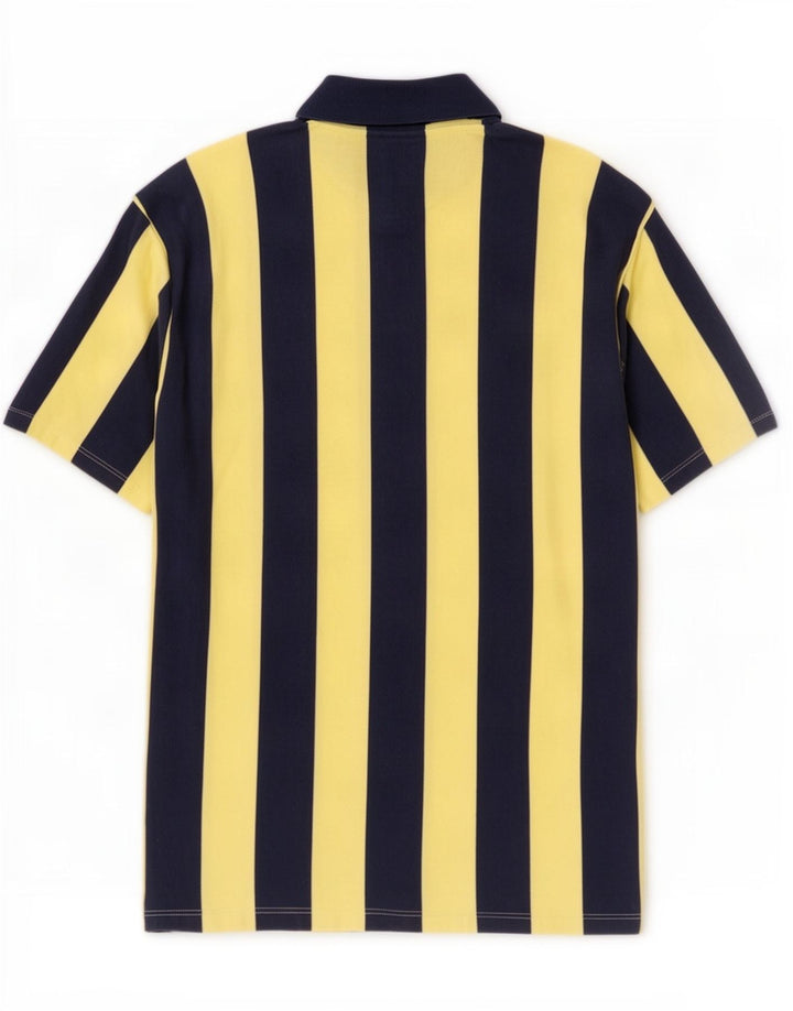 Camicia Zara da uomo a maniche corte in cotone a righe blu medio