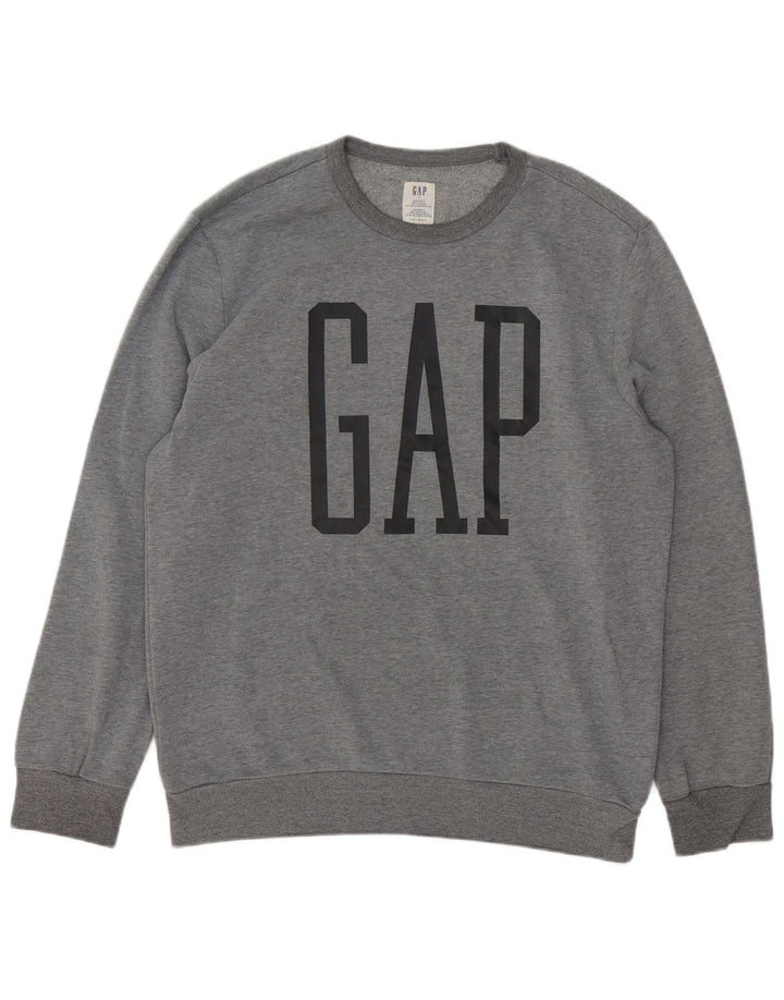 GAP Herre grafisk sweatshirt jumper stor grå