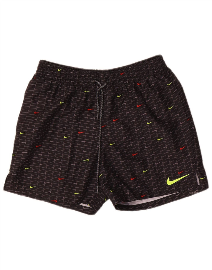 Nike Mens Graphic Sport Shorts Pequeño Poliéster Negro