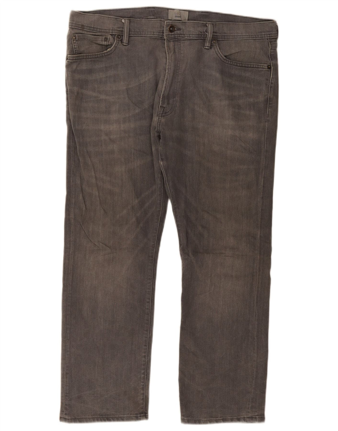 Marks & Spencer Mens Straight Jeans W40 L29 Grey Cotton