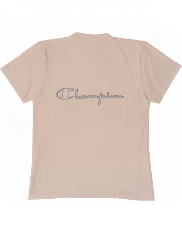 T-shirt grafica da uomo Champion Top piccola in cotone bianco