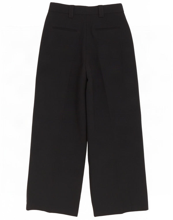 Marks & Spencer Damskie spodnie garniturowe z wysokim stanem UK 12 Medium W30 L29 Czarne