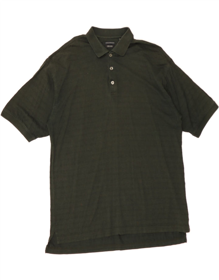 IZOD Mens Polo Shirt Large Green Cotton Vintage Izod and Second-Hand Izod from Messina Hembry 