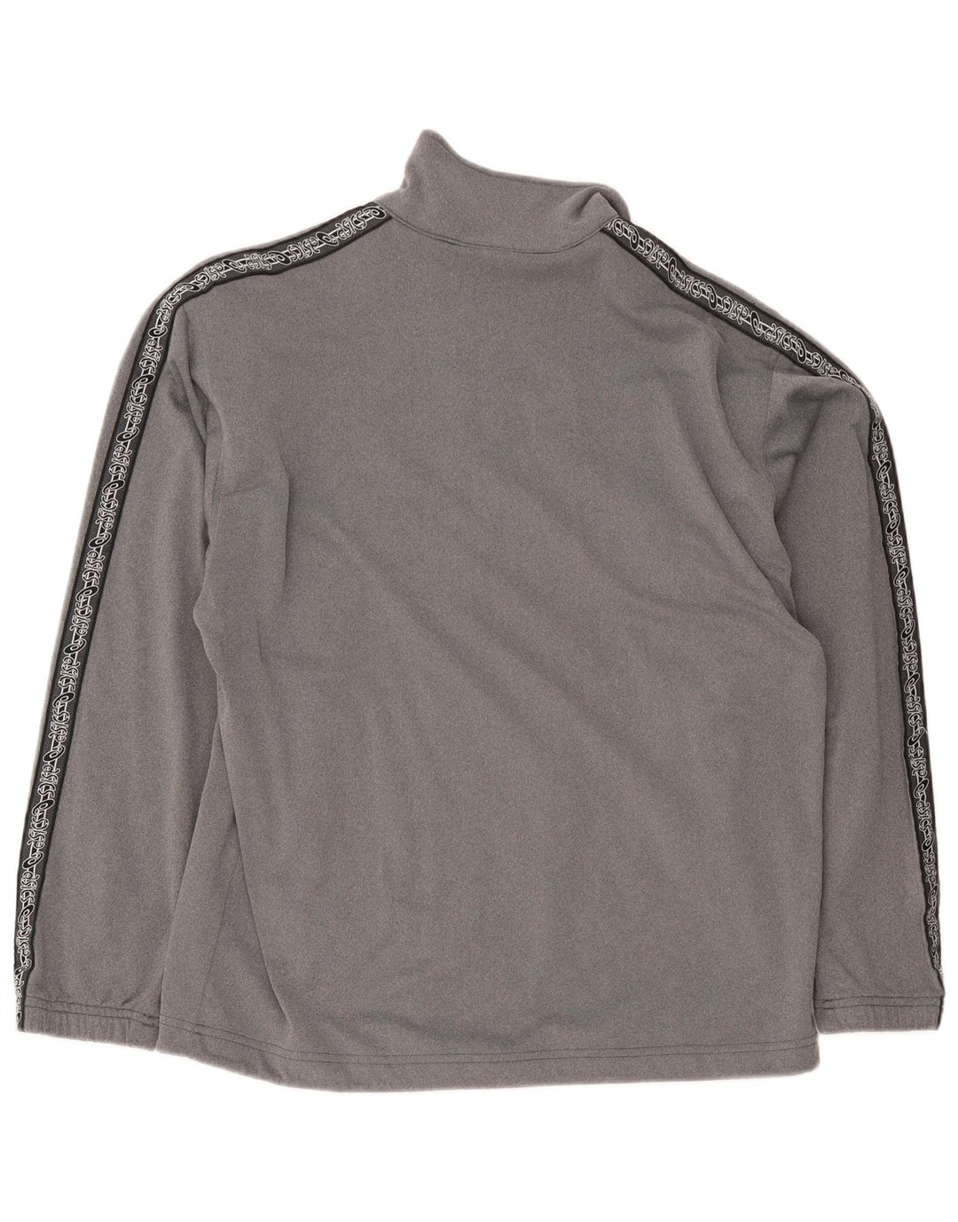 Asics Mens Graphic Tracksuit Top Jacket Small Grey