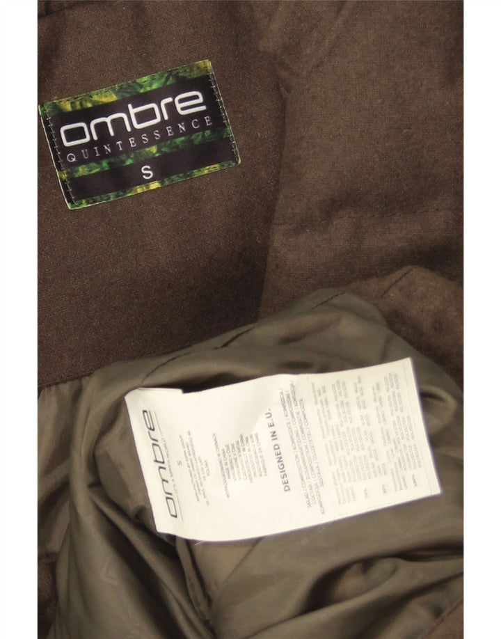 Ombre Mens Quintessence Chaqueta acolchada UK 36 Small Marrón Poliéster