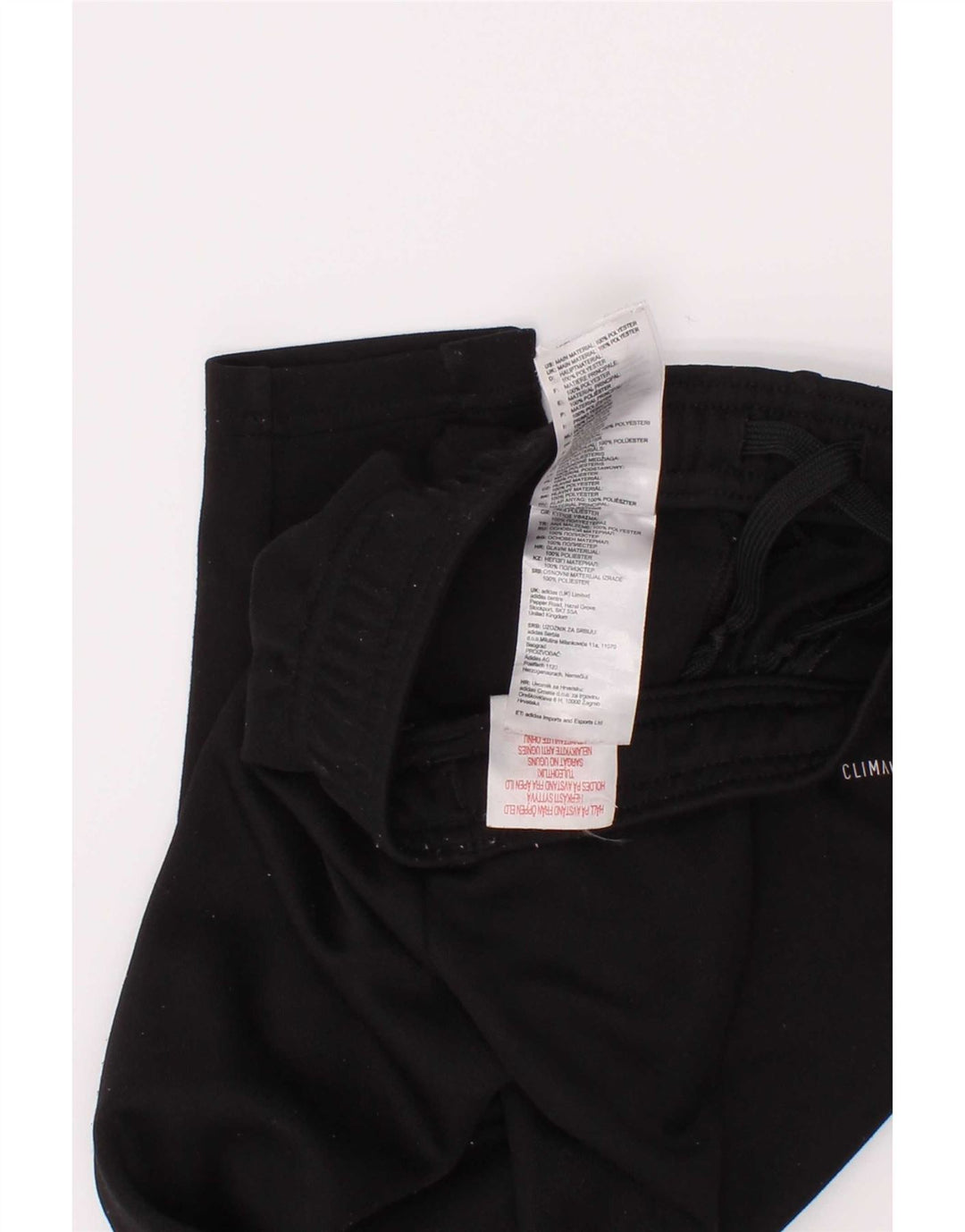 Adidas Boys Climalite Tracksuit Trousers 3-4 Years Black Polyester