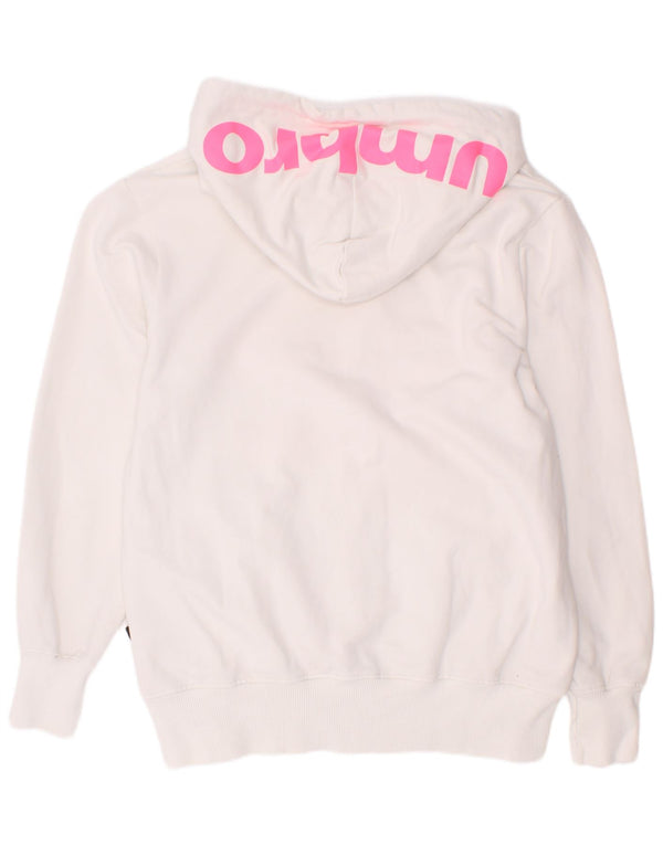Umberto Mädchen-Kapuzenpullover mit Grafik, 11–12 Jahre, weiße Baumwolle