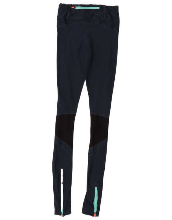 Sweaty Betty Womens Leggings UK 6 XS Blue Colourblock Polyamid