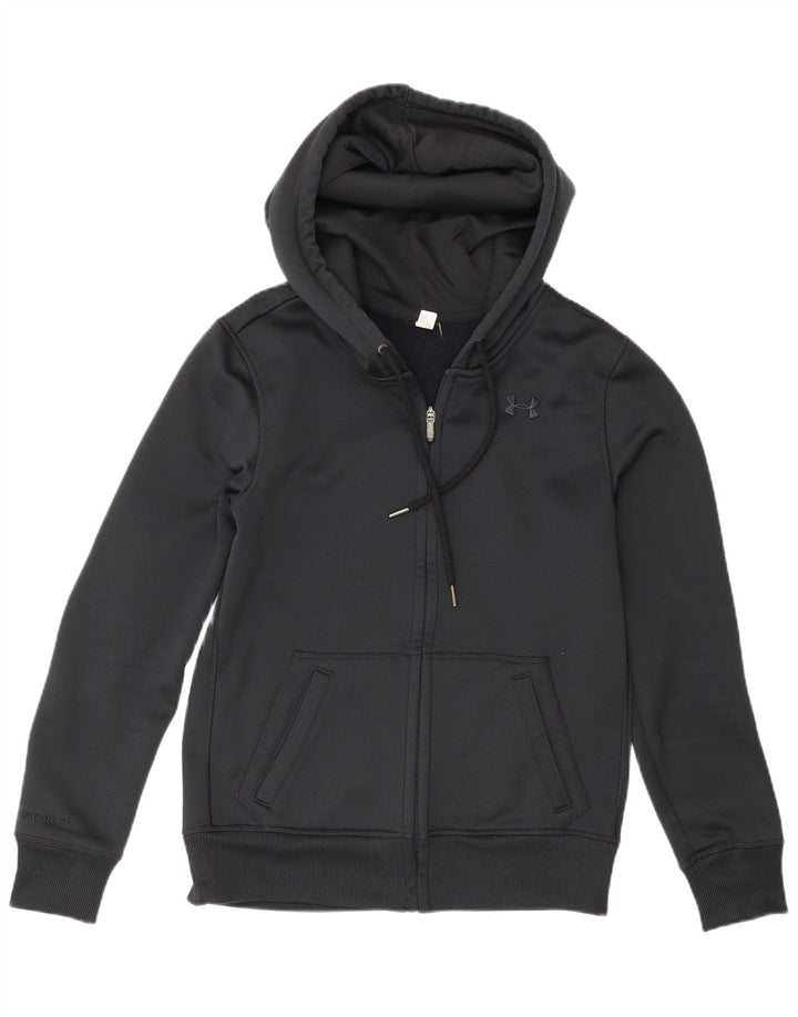 Under Armour Herren-Kapuzenpullover mit Reißverschluss, Größe S, Schwarz