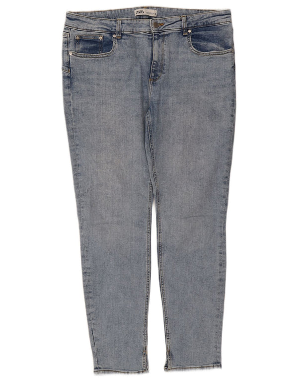 Jeans skinny da donna Zara EU 46 XL W36 L28 Blu