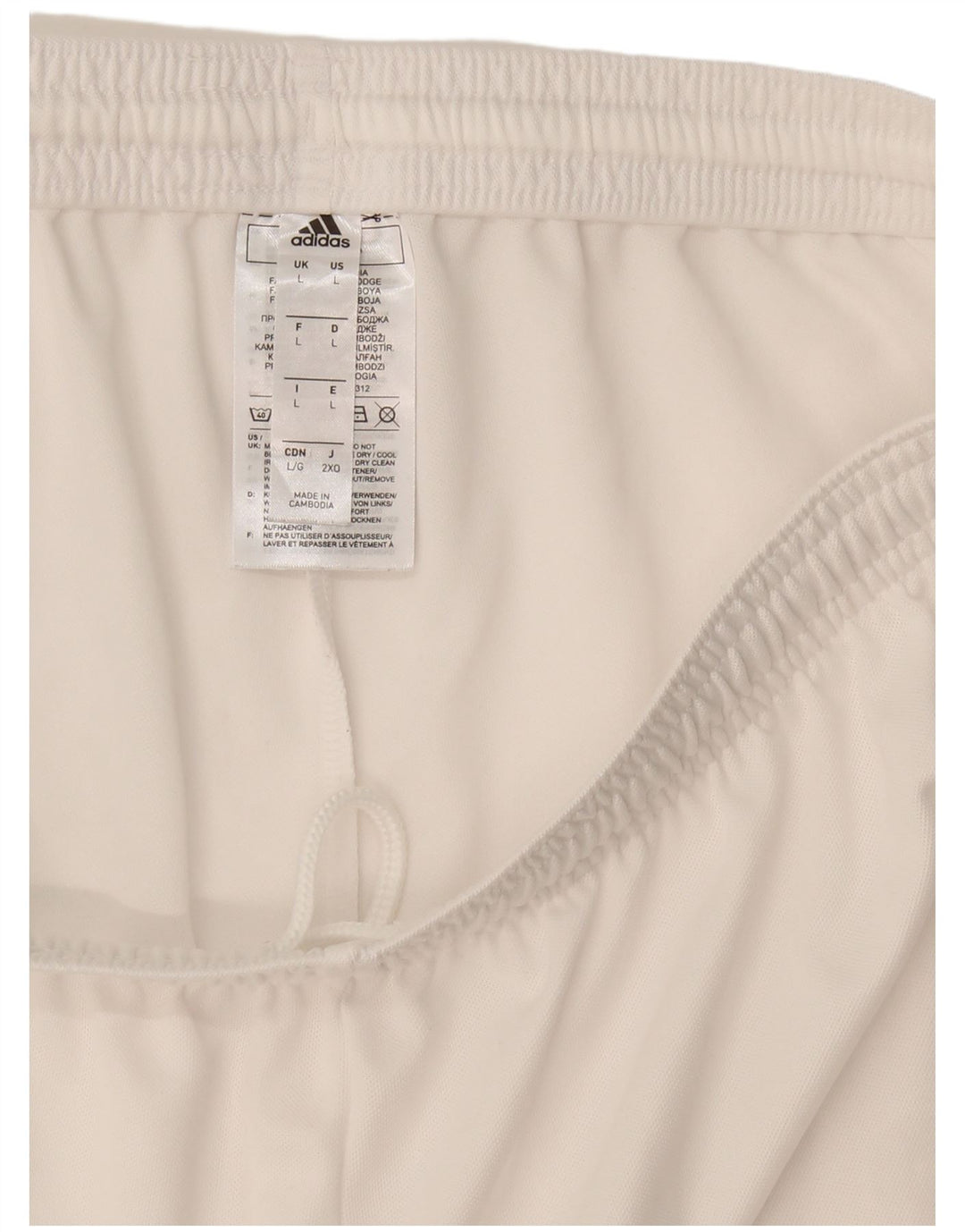 Adidas Mens Sport Shorts Large White Polyester