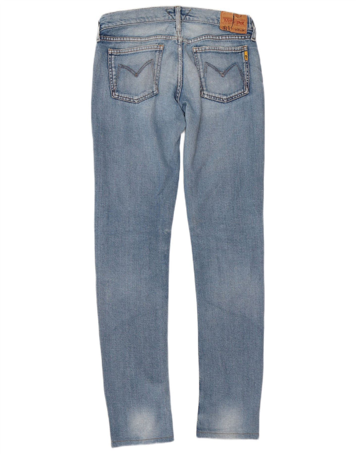 Meltin' Pot Womens Distressed Slim Jeans W27 L34 Blue