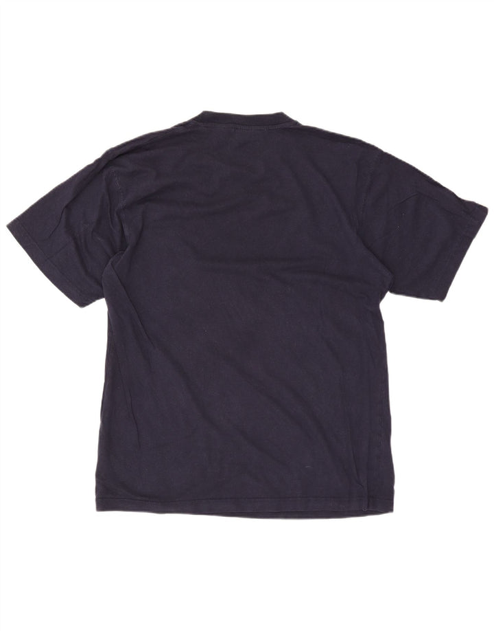 Fila Mens Graphic T-Shirt Top Large Navy Blue
