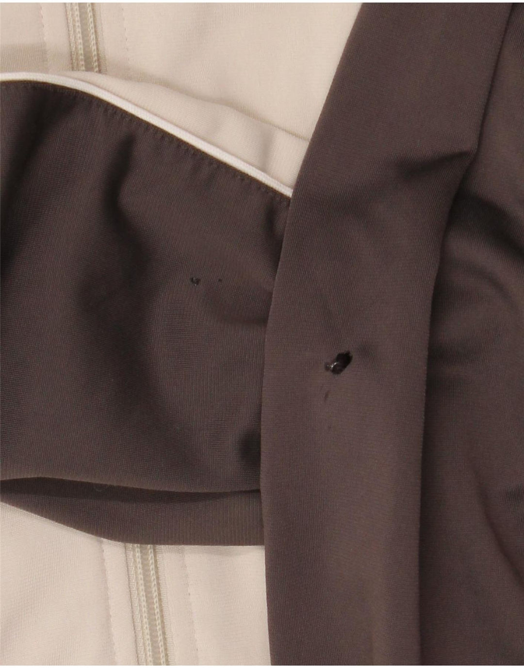 Giacca da tuta da uomo Kappa Small in poliestere color block bianco sporco