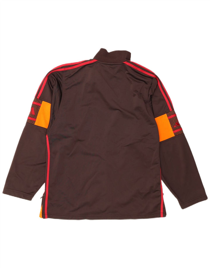 Giacca da tuta da uomo Adidas UK 38/40 Poliestere marrone medio