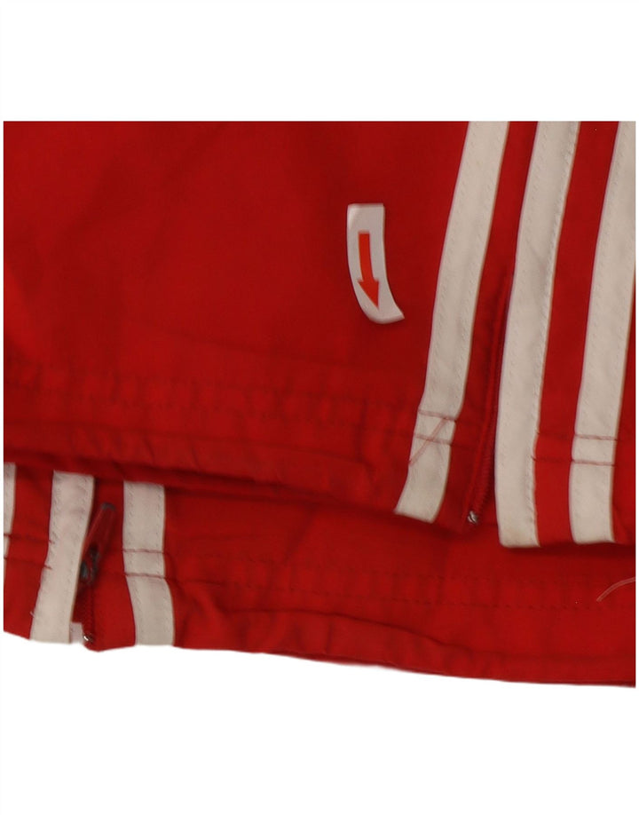 Adidas Mens Tracksuit Trousers UK 44/46 Large Red Polyester