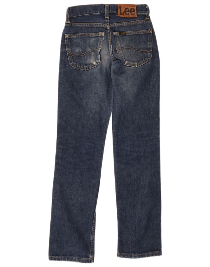 Lee Womens Straight Jeans W26 L31 Blue Cotton