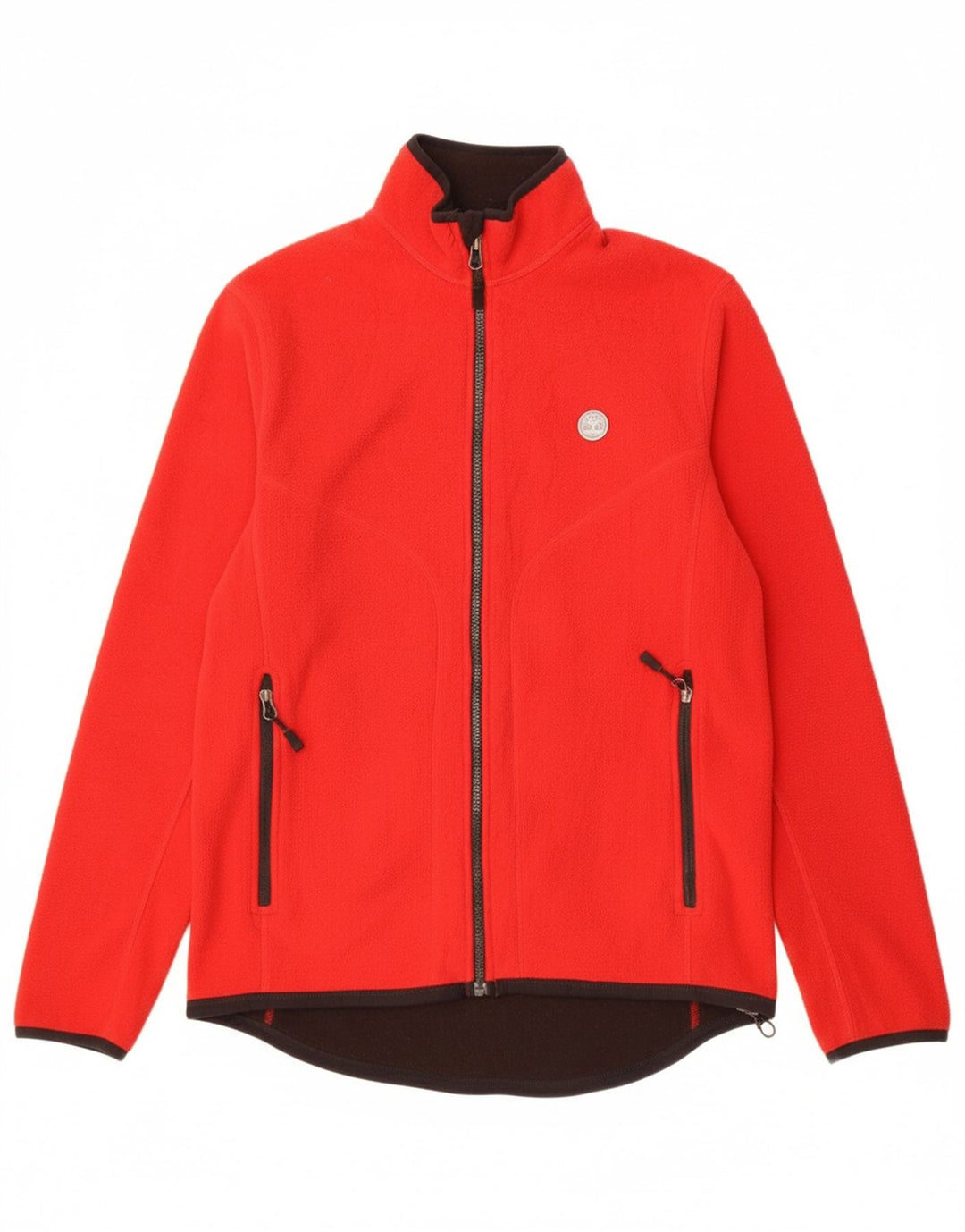 TIMBERLAND Mens Fleece Jacket UK 36 Small Red Polyester